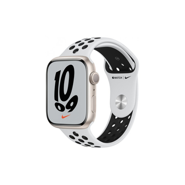 Смарт-часы Apple Watch Series 7 Nike GPS 45mm Starlight Aluminium Case (MKNA3UL/A)