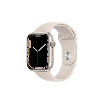Смарт-часы Apple Watch Series 7 GPS 45mm Starlight Aluminium Case (MKN63UL/A)