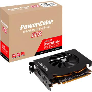Видеокарта PowerColor AMD Radeon RX 6500 XT ITX 4GB (AXRX 6500XT 4GBD6-DH)