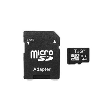 Карта памяти T&G MicroSDHC 4GB Class 10 + SD-adapter (TG-4GBSDCL10-01)