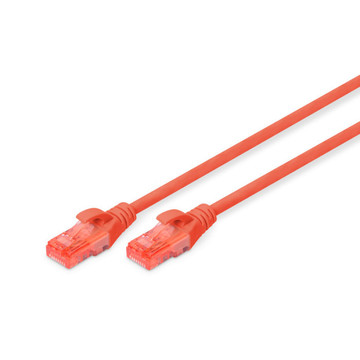 Патч-корд DIGITUS CAT 6 UTP 0.5м AWG 26/7 Cu LSZH Red