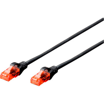 Патч-корд DIGITUS CAT 6 UTP 0.25м AWG 26/7 Cu LSZH Black