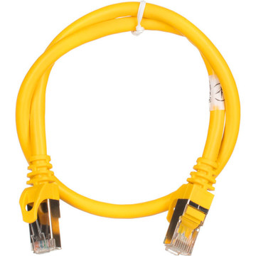 Патч-корд 2E Cat 6S-FTP RJ45 4Х2 27AWG 7/0.14 Cu 0.50 m PVC Yellow