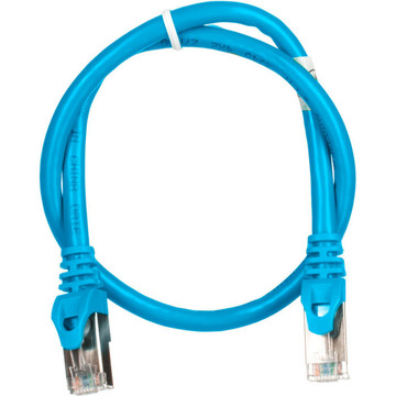 Патч-корд 2E Cat 6S-FTP RJ45 4Х2 27AWG 7/0.14 Cu 0.50 m PVC Blue