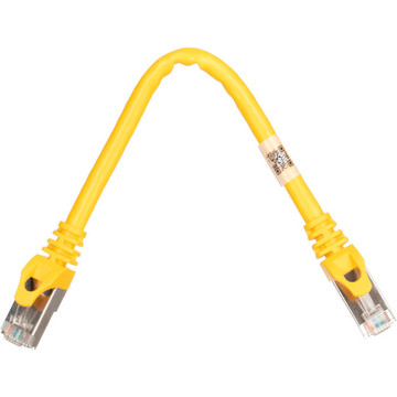 Патч-корд 2E Cat 6S-FTP RJ45 4Х2 27AWG 7/0.14 Cu 0.20 m PVC Yellow