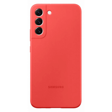 Чехол-накладка Samsung Silicone Cover for Galaxy S22+ (S906) Glow Red