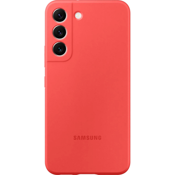 Чехол-накладка Samsung Silicone Cover for Galaxy S22 (S901) Glow Red