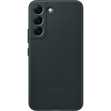 Чехол-накладка Samsung Leather Cover for Galaxy S22 (S901) Forest Green