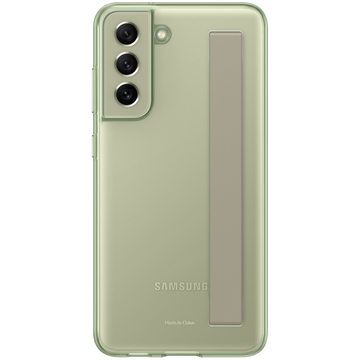 Чохол-накладка Samsung Clear Strap Cover for Galaxy S21 FE (G990) Olive Green