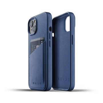 Чохол-накладка MUJJO for Apple iPhone 13 Wallet Full Leather Monaco Blue