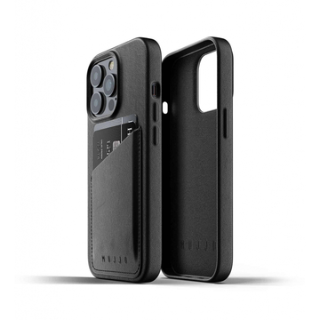 Чохол-накладка MUJJO for Apple iPhone 13 Pro Wallet Full Leather Black