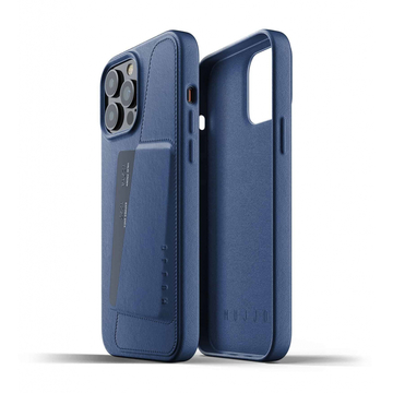 Чохол-накладка MUJJO for Apple iPhone 13 Pro Max Wallet Full Leather Monaco Blue