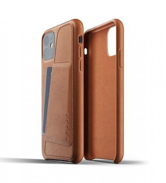 Чехол-накладка MUJJO for Apple iPhone 11 Full Leather Wallet Tan