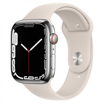 Смарт-часы Apple Watch Series 7 GPS + Cellular 41mm Silver (MKHW3)