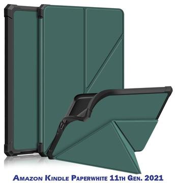 Аксесуари для електронних книг BeCover Ultra Slim Origami for Amazon Kindle Paperwhite 11th Gen. 2021 Dark Green (707220)
