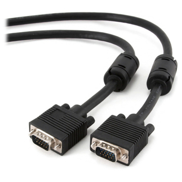 Кабель Cablexpert (CCB-PPVGA-1.5M) VGA-VGA M/M подвійне екран. с 2-ма ферит 1.5м Black