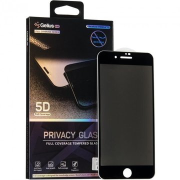 Защитное стекло Gelius Pro 5D Privasy Glass for Apple iPhone 8/7 Black (2099900709562)