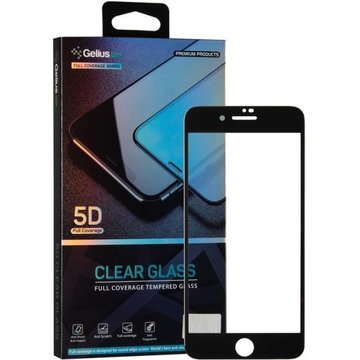Захисне скло Gelius Pro 5D Clear Glass for Apple iPhone 8 Plus/7 Plus Black (2099900709456)
