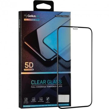 Захисне скло Gelius Pro 5D Clear Glass for Apple iPhone 12 Pro Max Black (2099900817007)