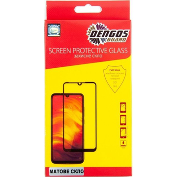 Захисне скло Dengos for Samsung Galaxy A52 SM-A525 Black Full Glue Matte (TGFG-MATT-36)