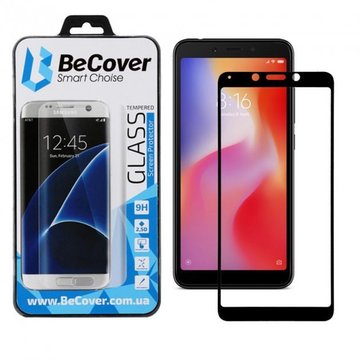 Защитное стекло BeCover for Xiaomi Redmi 6/6A Black (702442)