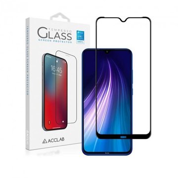 Защитное стекло ACCLAB Full Glue for Xiaomi Redmi Note 8 Black (1283126508752)