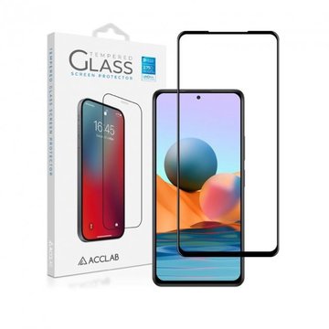 Защитное стекло ACCLAB Full Glue for Xiaomi Redmi Note 10 Pro Black (1283126511240)