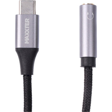 Адаптер и переходник Maxxter (A-CM34) USB-C-3.5 мм Gray