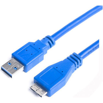 Кабель USB ProLogix (PR-USB-P-12-30-0.5m) USB 3.0 AM/MicroBM Blue 0.5м