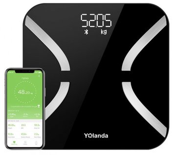 Ваги Yolanda Body Fat Composition Bluetooth Black (CS20M)