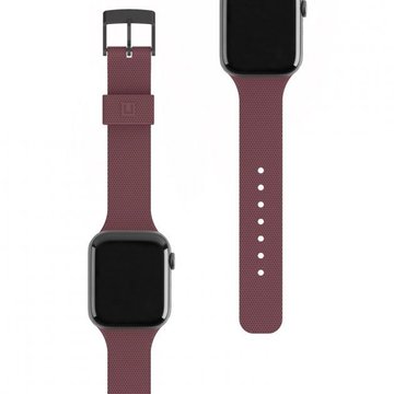 Ремінець для фітнес браслета UAG [U] for Apple Watch 44/42 [U] Dot Silicone Aubergine