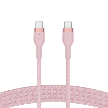 Кабель синхронизации Belkin USB-C - USB-C BRAIDED SILICONE 1m pink