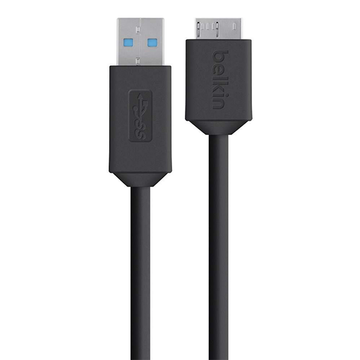 Кабель синхронизации Belkin USB-A - Micro-B 5Gbps 0.9m black