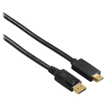 Кабель  НАМА DisplayPort M- HDMI AM Premium Ultra HD довжина 1.8 м black