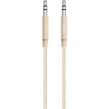 Кабель Belkin jack 3.5mm - jack 3.5mm Premium 1.2m Gold