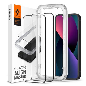 Защитное стекло Spigen for Apple Iphone 13 /13 Pro tR Align Master FC Black (2 Pack)