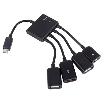 USB Хаб Lapara LA-MicroUSB-OTG-HUB black