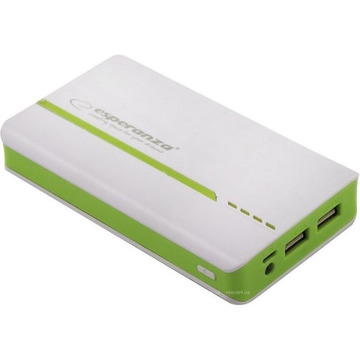 Зовнішній акумулятор Esperanza Atom 11000mAh White/Green