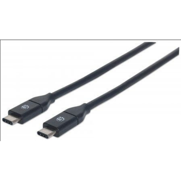 Кабель синхронизации Manhattan USB 3.1, 2 Gen Type C M/M, 1.0m, Black