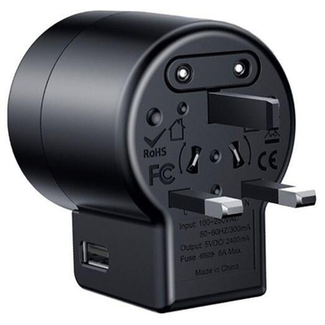 Зарядний пристрій Baseus Universal Plug (ACCHZ-01) Black