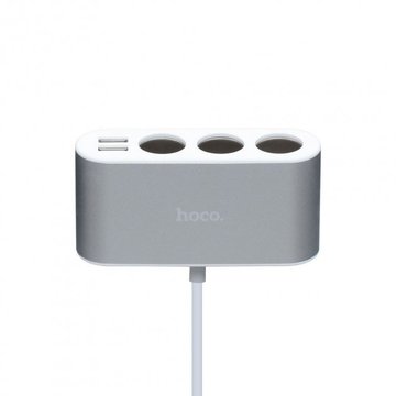 Зарядний пристрій Hoco USB Z13 LCD (Steel)