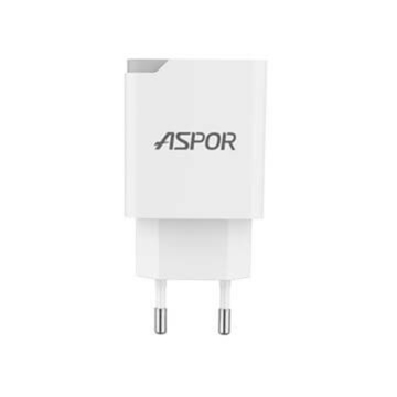 Зарядное устройство Aspor Type-C+Lightning PD 18W/3A (A846) White