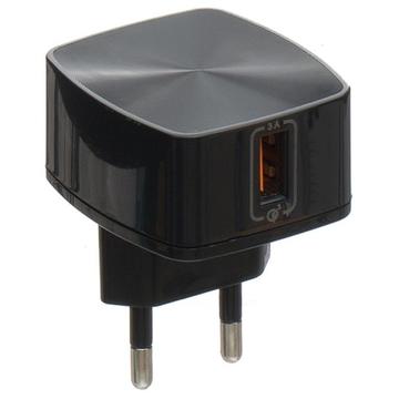 Зарядний пристрій Remax Quick Charge RP-U114 3.0A 1*USB 220V (EU) Black