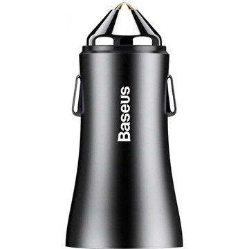Зарядний пристрій Baseus 2USB 2.4A Black