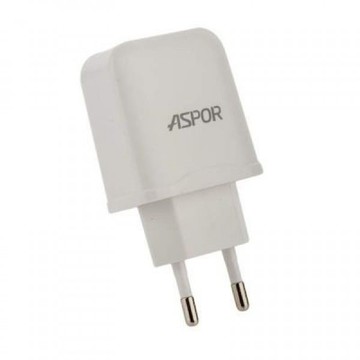 Зарядний пристрій Aspor Type-C (2 USB/2,4A) (A829)+ кабель White
