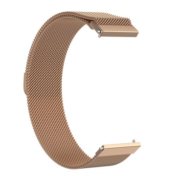 Ремешок для фитнес браслета Armorstandart Milanese Loop for Amazfit / Samsung 20 mm Rose Gold