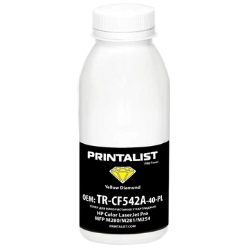 Картридж Printalist CLJ Pro MFP M280/M281/M254, 40г Yello (TR-CF542A-40-PL)