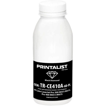 Картридж Printalist CLJ Pro 300 M351/M375, Pro 400 M451/M475, 60г Black (TR-CE410A-60-PL)