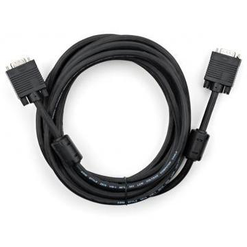 Кабель Vinga VGA 5 m MM ferrite (VCPDCVGAMM5MBK)