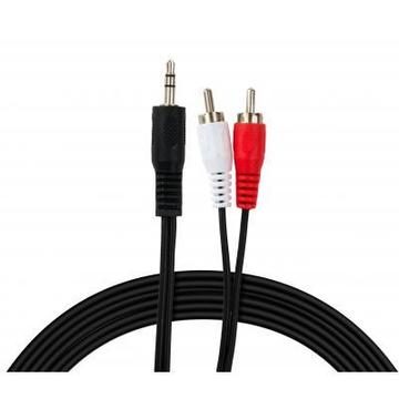 Кабель Vinga Jack 3.5mm male to 2xRCA 5.0m (VCPDCJ35MRCA25BK)